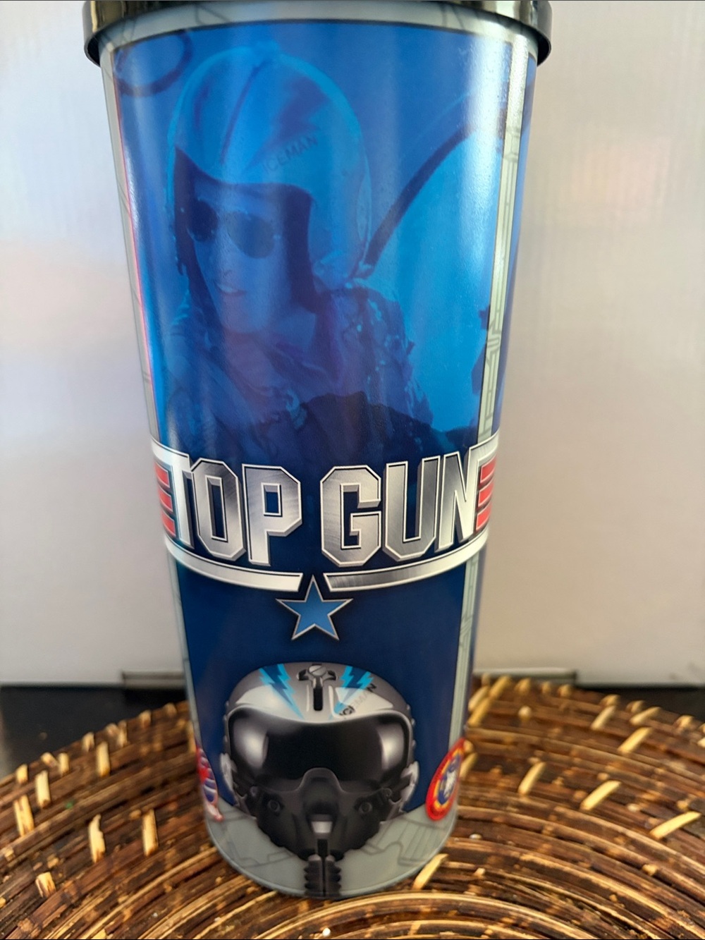 Blue Promotional Top Gun Movie Travel Tumbler
